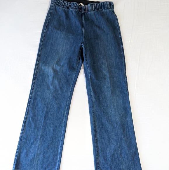 Soft Surroundings Elastic Waist Bootcut Jeans Loose Fit Size Large - Picture 2 of 8
